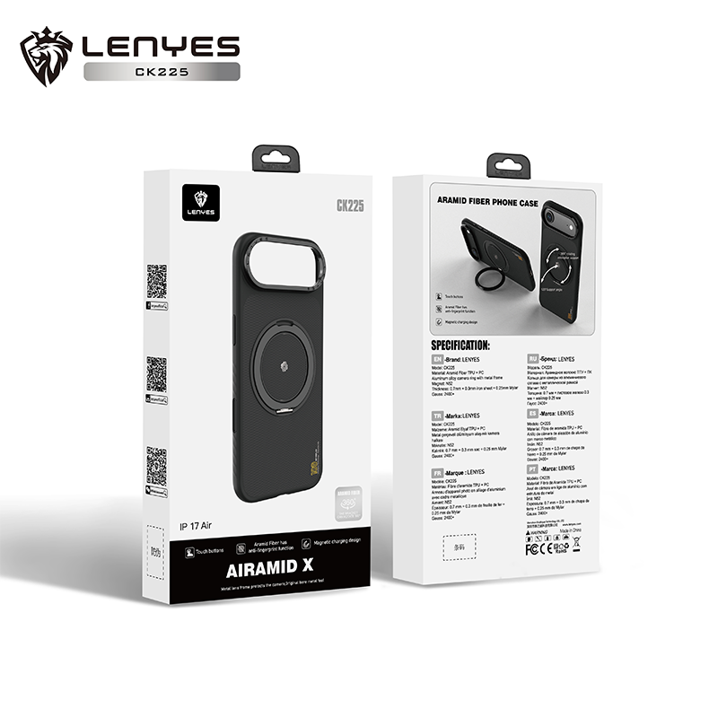Lenyes Aramid X Fiber MagSafe Case for iPhone 17 Air CK225