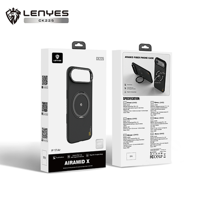 Lenyes Aramid X Fiber MagSafe Case for iPhone 17 Air CK225
