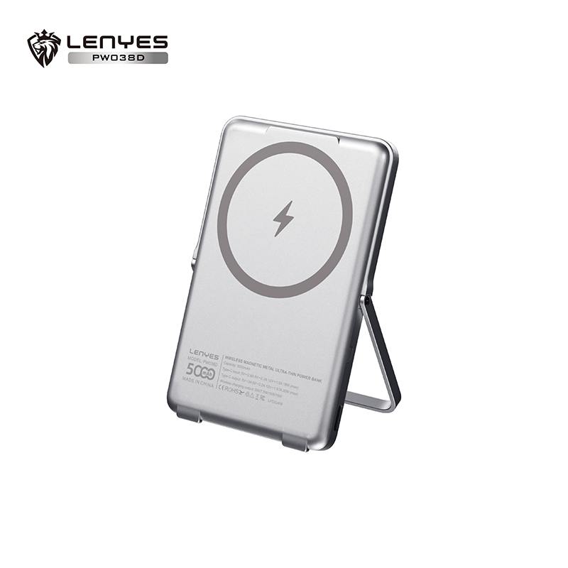 Power Bank Lenyes PW038D 5000mAh 20W PD 15W MagSafe Stand