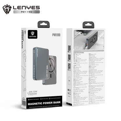 Power Bank Lenyes 10000mAh Wireless