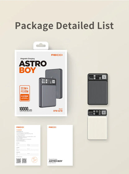 Recci ASTRO BOY 10000mAh Magnetic Power Bank RPB-W18