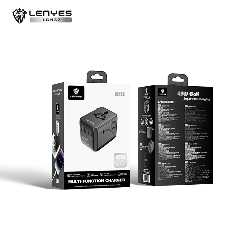 Adapter Lenyes LCH32 45W Universal Travel Adapter