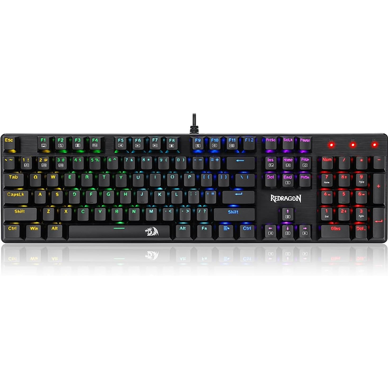 REDRAGON K608 Valheim Rainbow Gaming 104 Keys NKRO Mechanical Keyboard