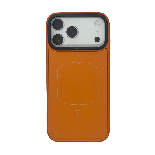 iPhone 17 Pro Max Case, Ultra-Thin, Solid Orange With MagSafe