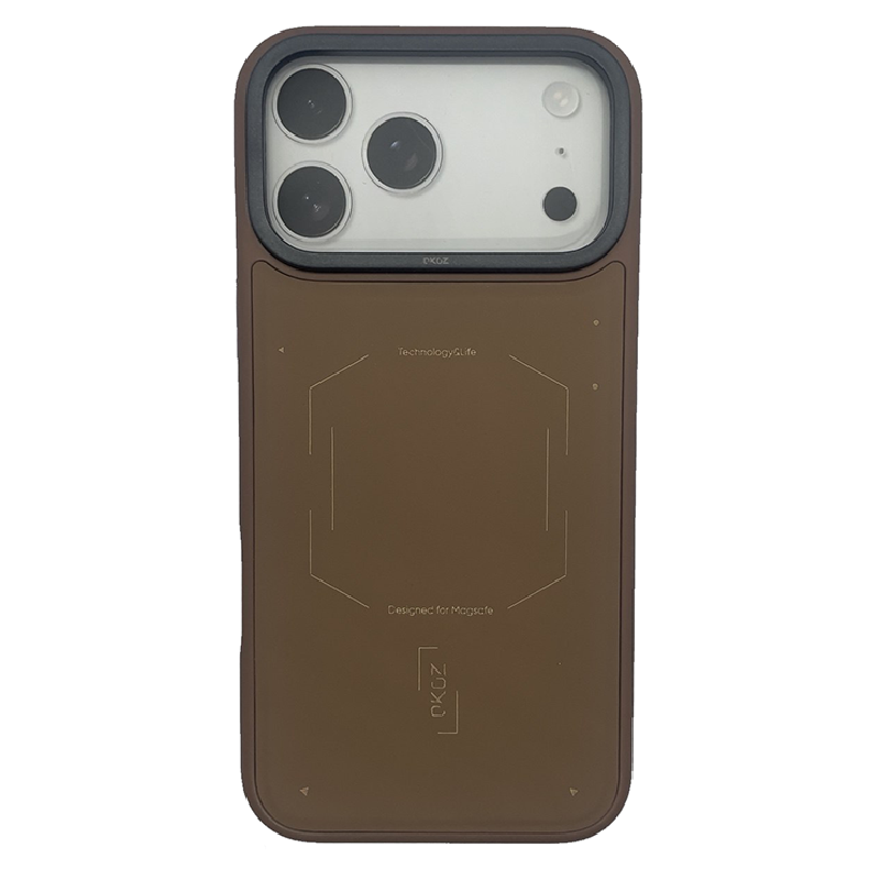 iPhone 17 Pro Max Case, Solid Wooden Brown With MagSafe