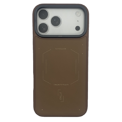 iPhone 17 Pro Max Case, Solid Wooden Brown With MagSafe