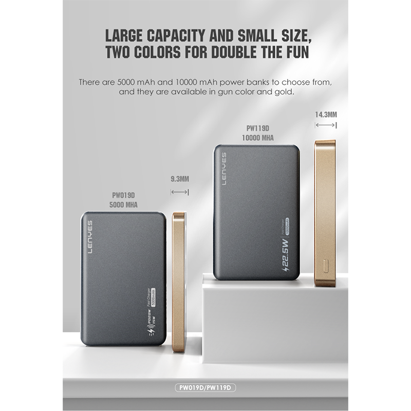 Power Bank Lenyes 10000mAh Wireless