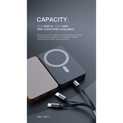 Power Bank Lenyes P32 5000 mAh 20W PD 15W MagSafe