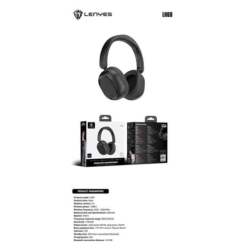 Lenyes Wireless  Headphones - LH60