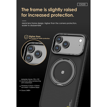 Lenyes Aramid X Fiber MagSafe Case for iPhone 17 Pro CK225