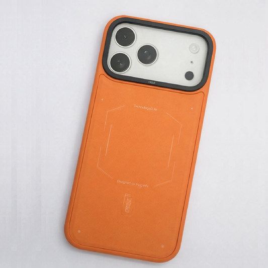 iPhone 17 Pro Max Case, Ultra-Thin, Solid Orange With MagSafe