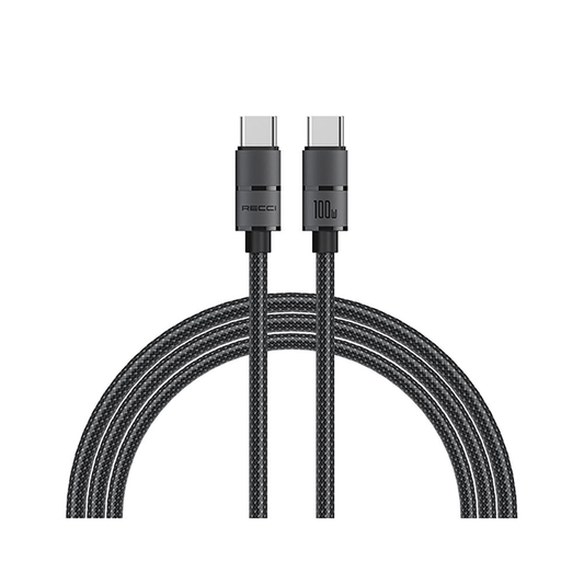 Recci RS12CC 100W Fast Charge Type-C To Type-C PD Cable 2M