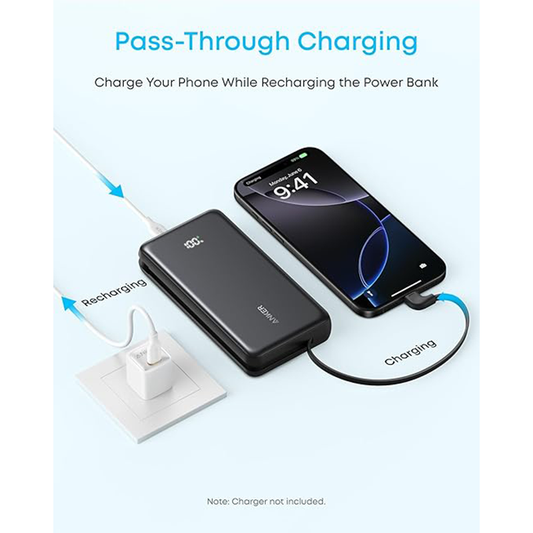 Anker Zolo Power Bank, 20,000mAh 22.5W