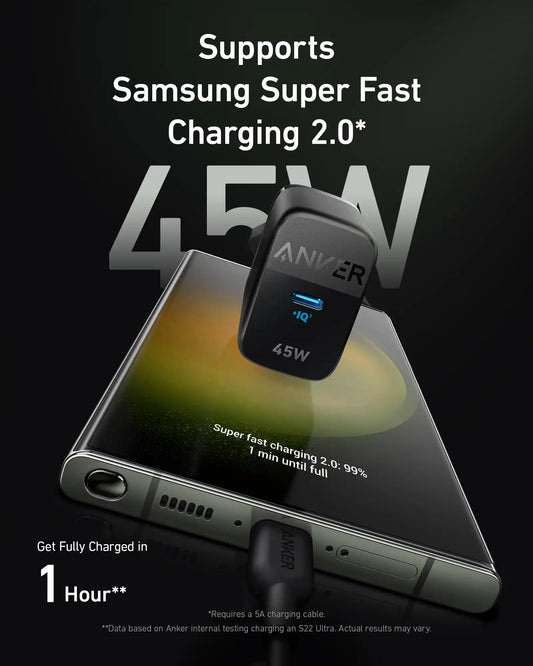 Anker 313 Charger 45 W USB C Super Fast Charger, Anker