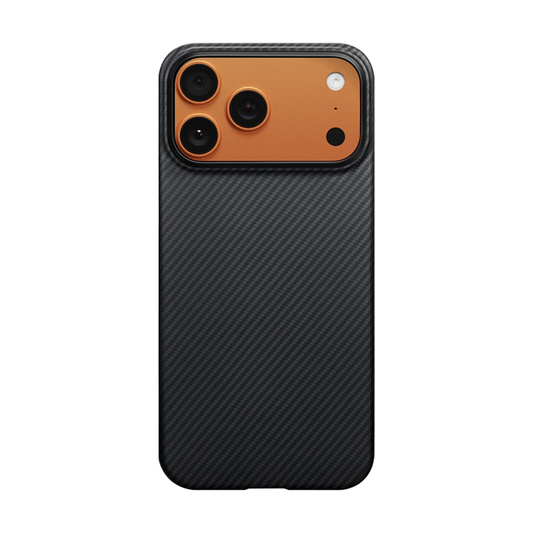 iPhone 17 Pro Case, Ultra-Thin, Black/Grey Will Design, Premium Woven Protection
