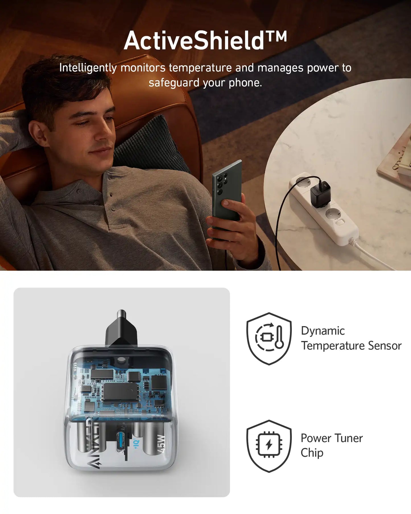 Anker 313 Charger 45 W USB C Super Fast Charger, Anker
