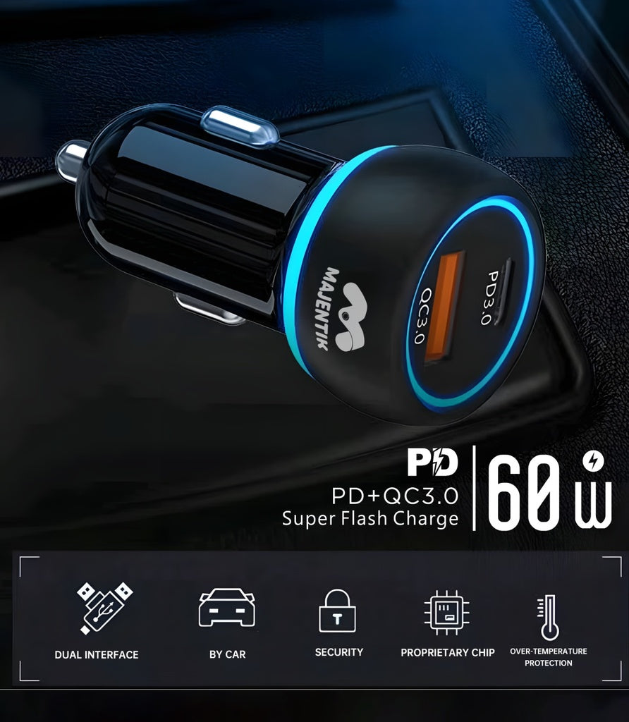 Majentik Car Charger Head M-CC01