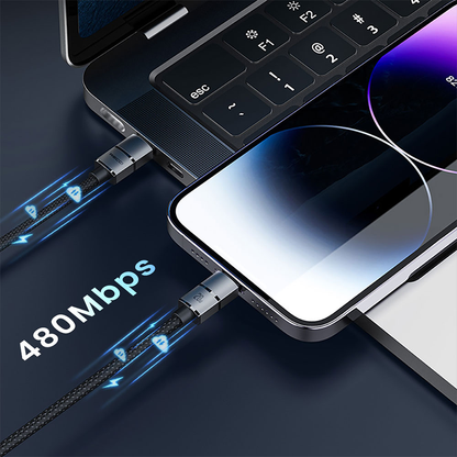 Recci RS12CL 20W Fast Charging Type-C To Lightning PD Cable 2M
