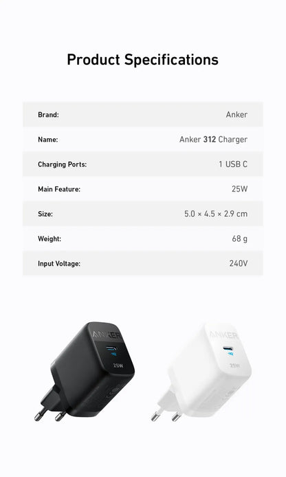 Anker 312 Charger 25 W Super Fast Charger