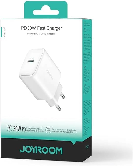 Joyroom JR-TCF24 PD 30W Fast Charging EU Plug Charger-White