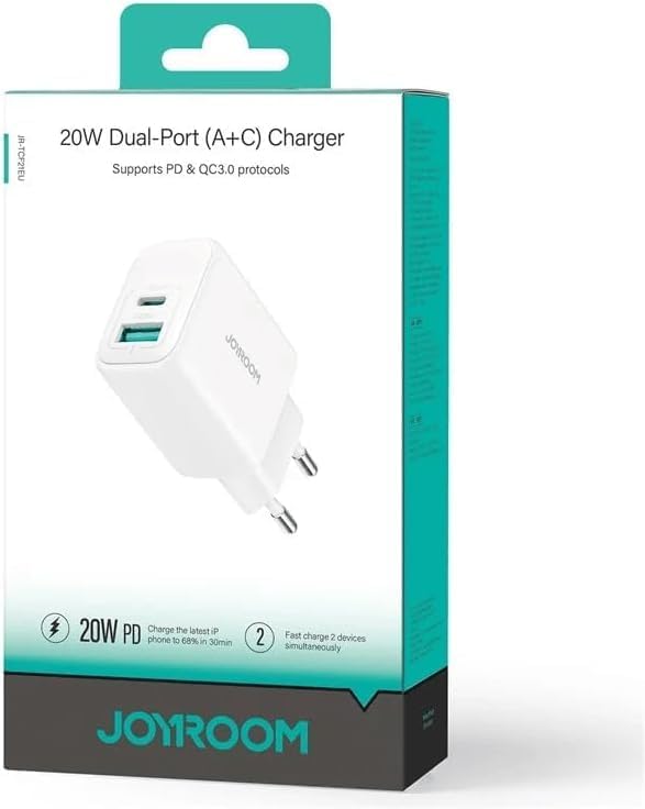 Joyroom JR-TCF21EU 20W A+C Dual-Port Charger, White