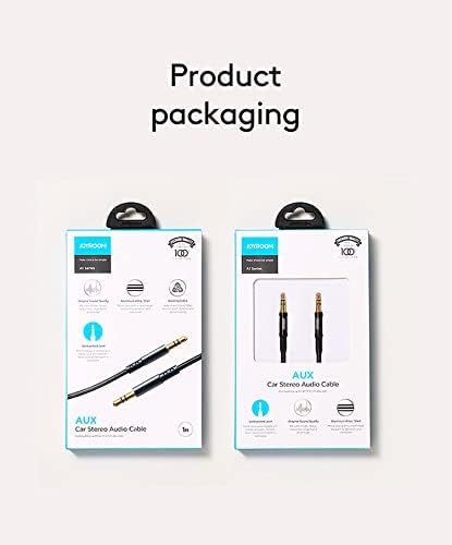 Joyroom SY-15A1 AUX Car Stereo Audio Cable 3.5mm Male to Male Plug Jack 1.5M - Black