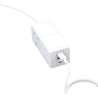 Recci RC48U Wall Charger, 3 Ports, 65W - White