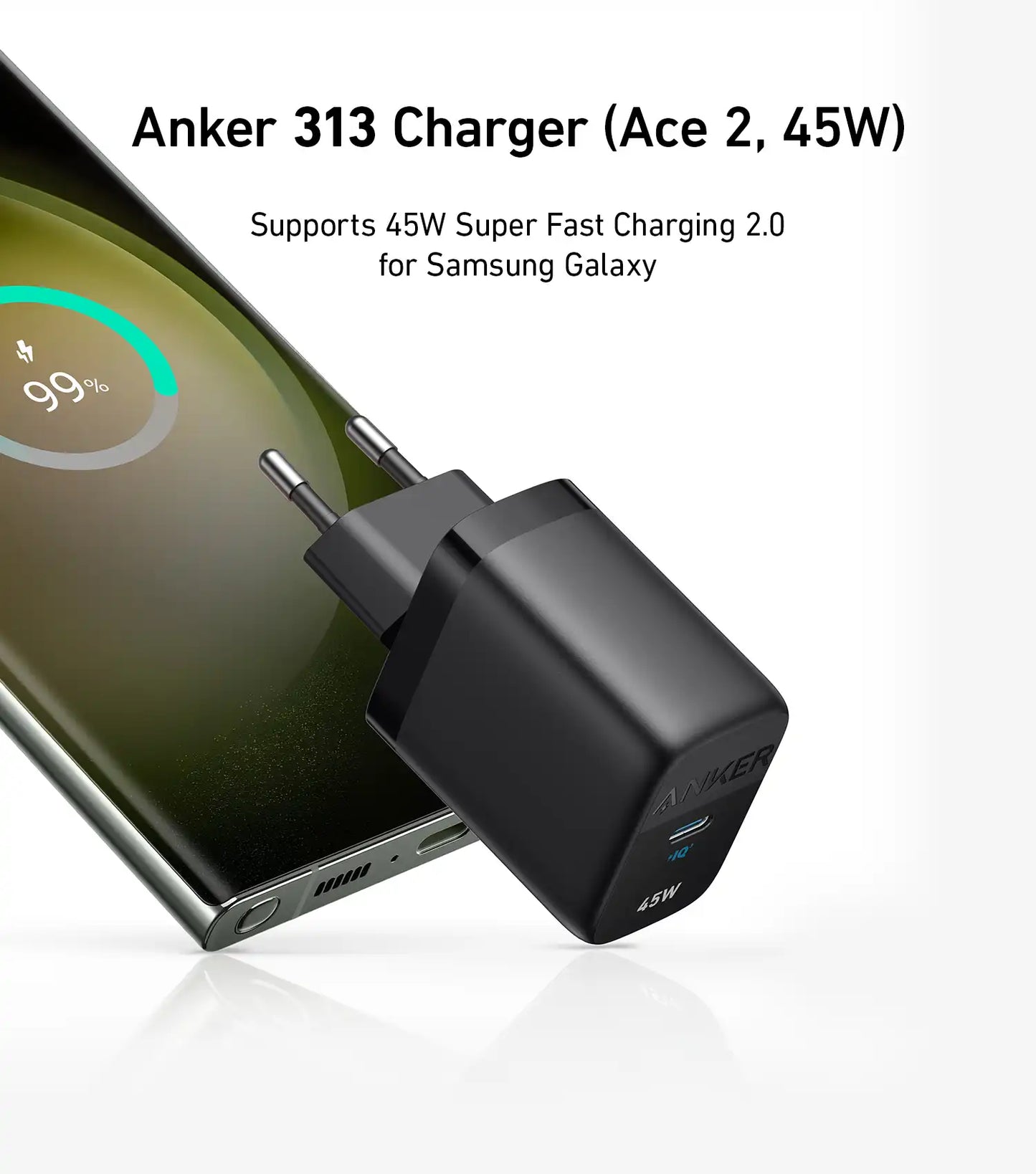 Anker 313 Charger 45 W USB C Super Fast Charger, Anker