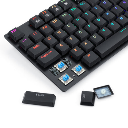 REDRAGON K607 Low Profile Mechanical Gaming Keyboard, Blue Switches