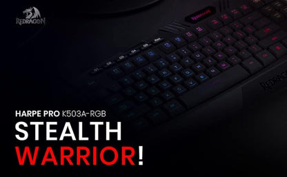 REDRAGON K503 Gamer Membrane Keyboard, Harpe Pro