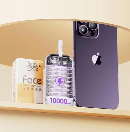 Joyroom JR-L012 22.5W mini Power Bank with Dual Cables 10000mAh