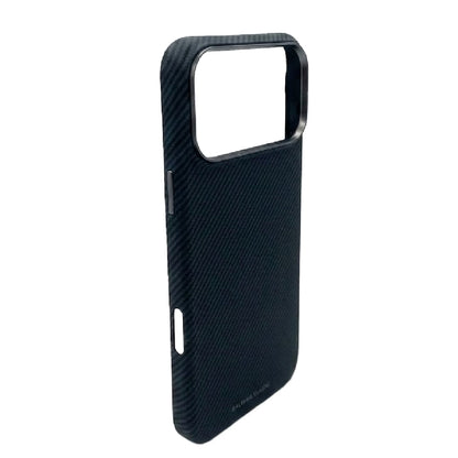 iPhone 17 Pro Max Case, Ultra-Thin, Black/Grey Will Design, Premium Woven Protection Puloka