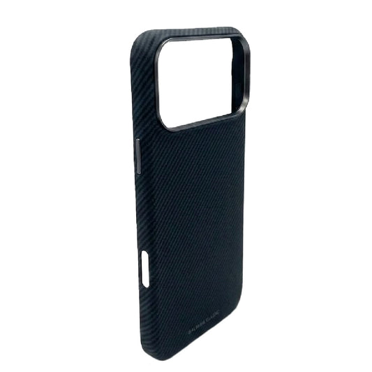 iPhone 17 Pro Max Case, Ultra-Thin, Black/Grey Will Design, Premium Woven Protection Puloka