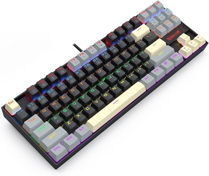 REDRAGON K552 LGY-R KUMARA Mechanical Gaming Keyboard- Red Switches  Rainbow LED