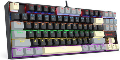 REDRAGON K552 LGY-R KUMARA Mechanical Gaming Keyboard- Red Switches  Rainbow LED