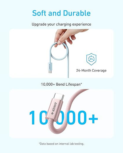 Anker Zolo USB C to USB C Cable,(240W) (6FT)