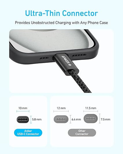 Anker Zolo USB C to USB C Cable,(240W) (6FT)