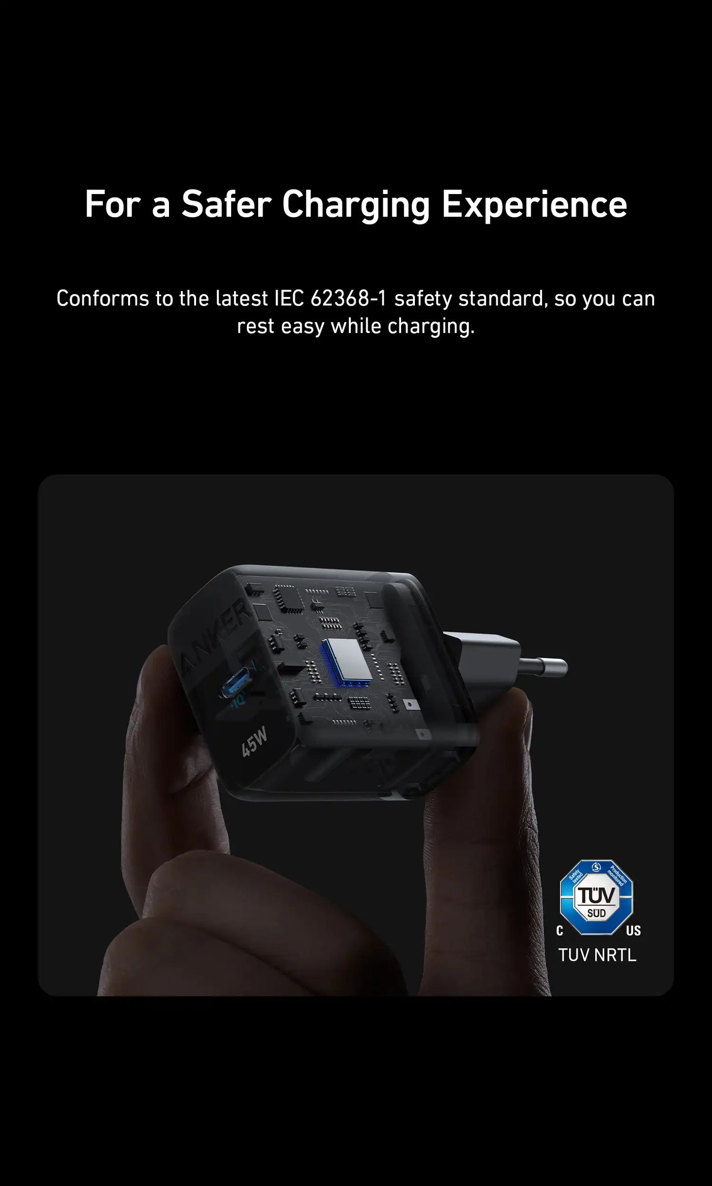 Anker 313 Charger 45 W USB C Super Fast Charger, Anker