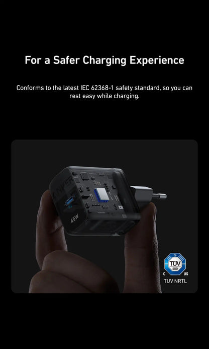 Anker 313 Charger 45 W USB C Super Fast Charger, Anker