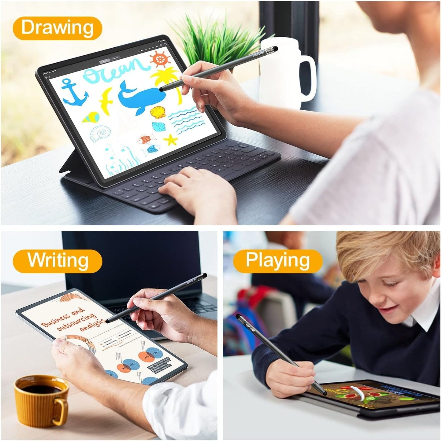 Joyroom jr-dr01 stylus pen for ios, android, windows smart phone - black