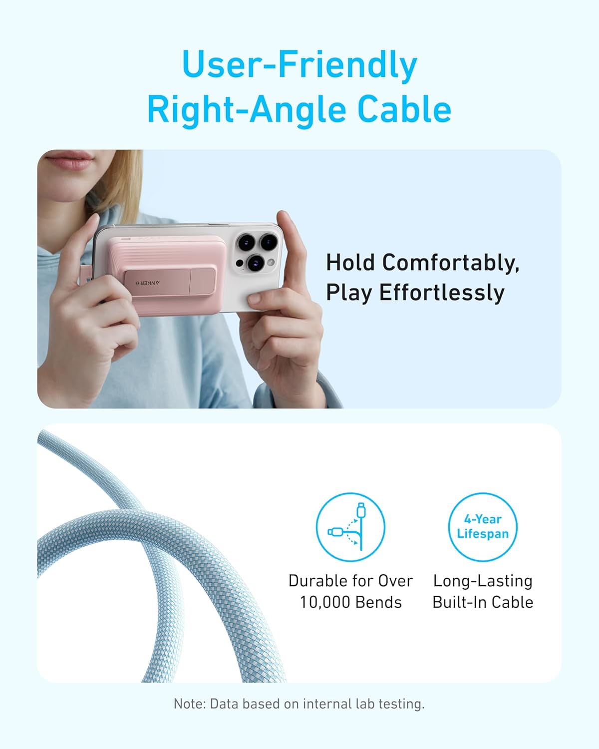 Anker Zolo Magnetic Power Bank, 10,000mAh with Stand