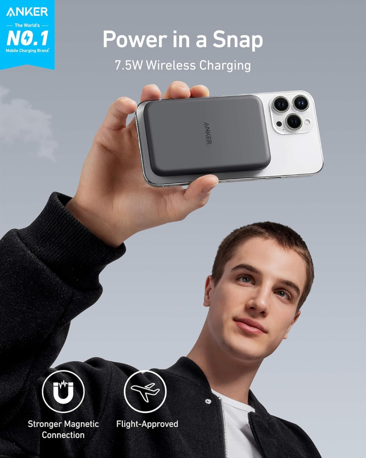 ANKER 621 Snap Charge PowerBank 5K mAh,