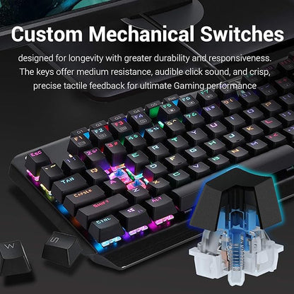 REDRAGON K555 INDRAH RGB Backlit Mechanical Gaming Keyboard