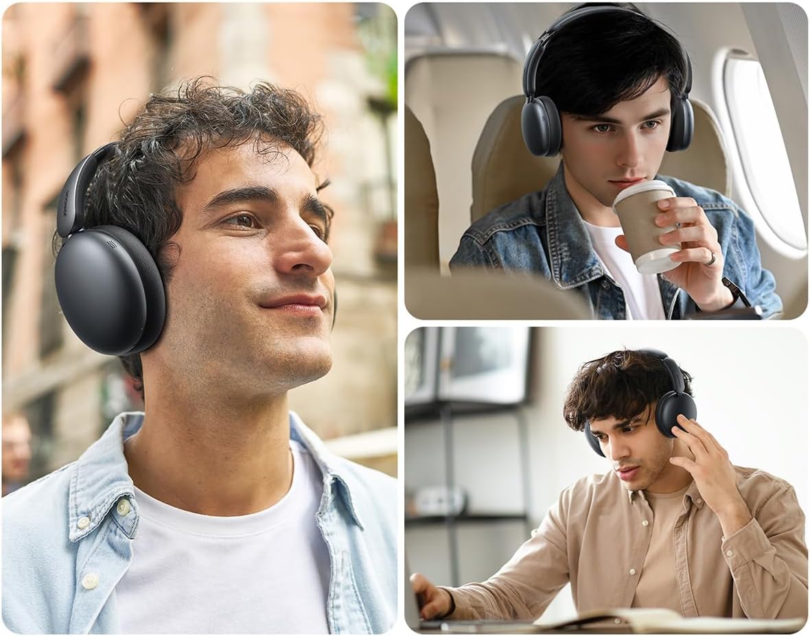 Joyroom JR-JH1 Headphones Hybrid ANC Wireless - Black