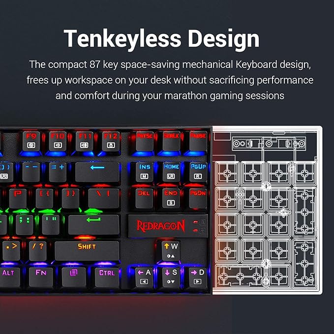 REDRAGON K552 Mechanical Gaming Keyboard - BLUE Switches