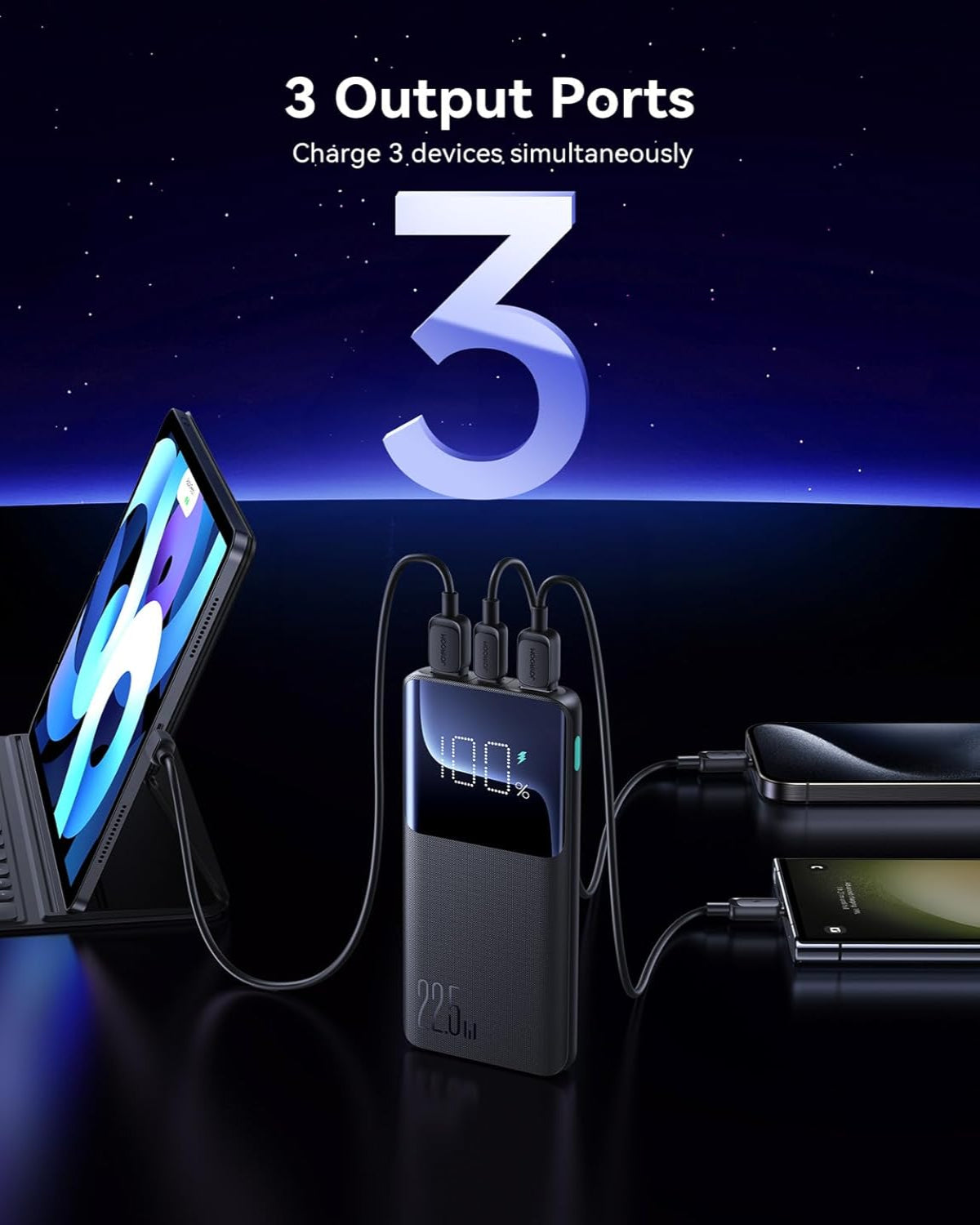 Joyroom JR-QP191 22.5W Power Bank 10000mAh With Large Digital Display