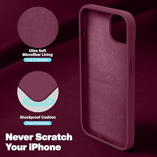 Silicone Case Compatible with iPhone 15 - Perfect Protection and Stylish Design