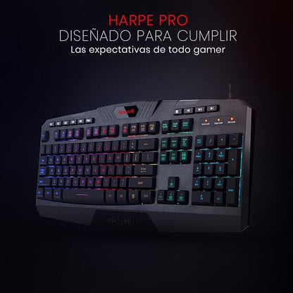REDRAGON K503 Gamer Membrane Keyboard, Harpe Pro