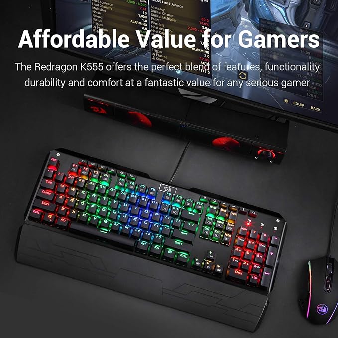 REDRAGON K555 INDRAH RGB Backlit Mechanical Gaming Keyboard