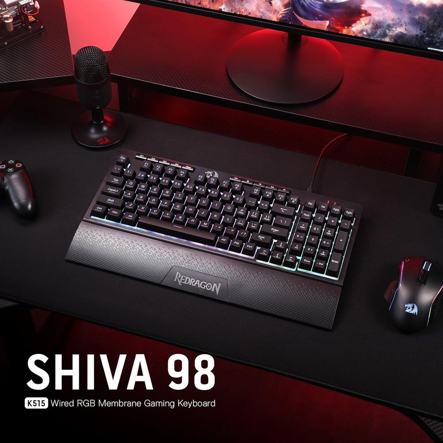 REDRAGON K515 SHIVA RGB Membrane Gaming Keyboard